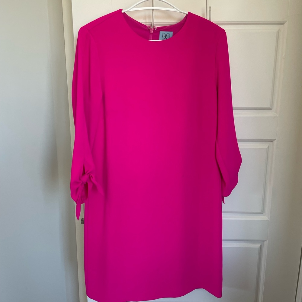 Hot pink designer dress